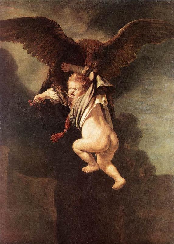 REMBRANDT Harmenszoon van Rijn Rape of Ganymede dh oil painting image